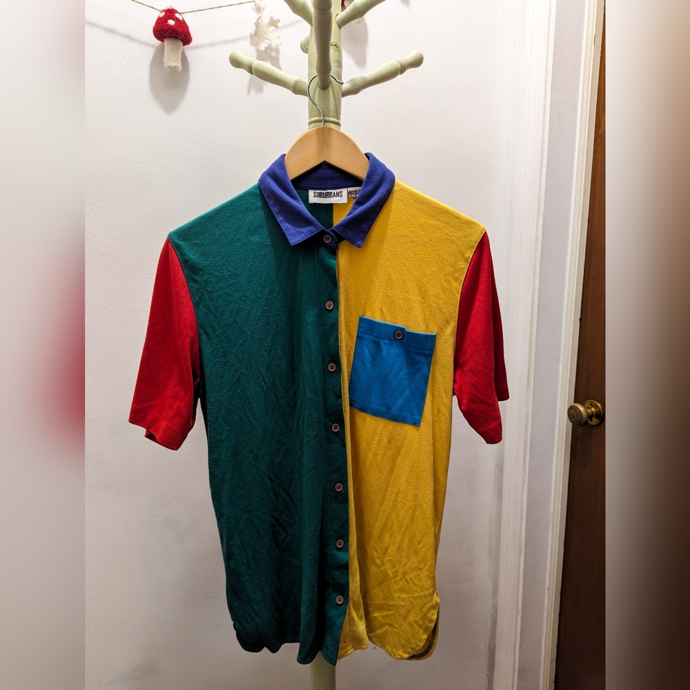 Multi-colored button up shirt!